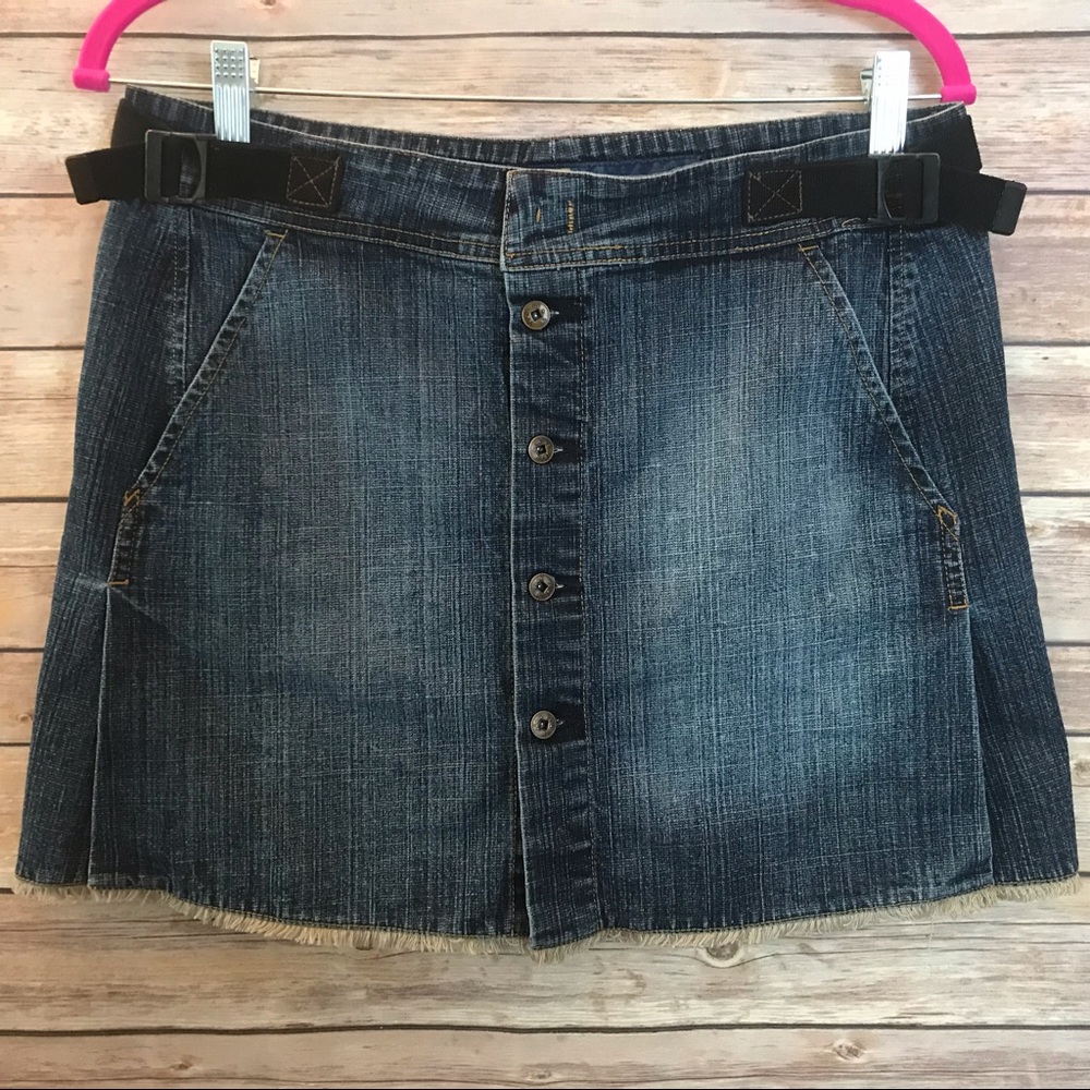Marithe Francois Girbaud Blue Denim Skirt